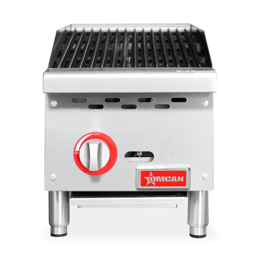 Omcan 47376 12" One Burner Radiant Gas Charbroiler