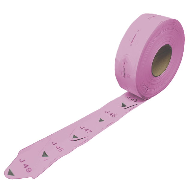 Omcan 18216 TM TICKETS T80 PINK (30 ROLLS/CASE)