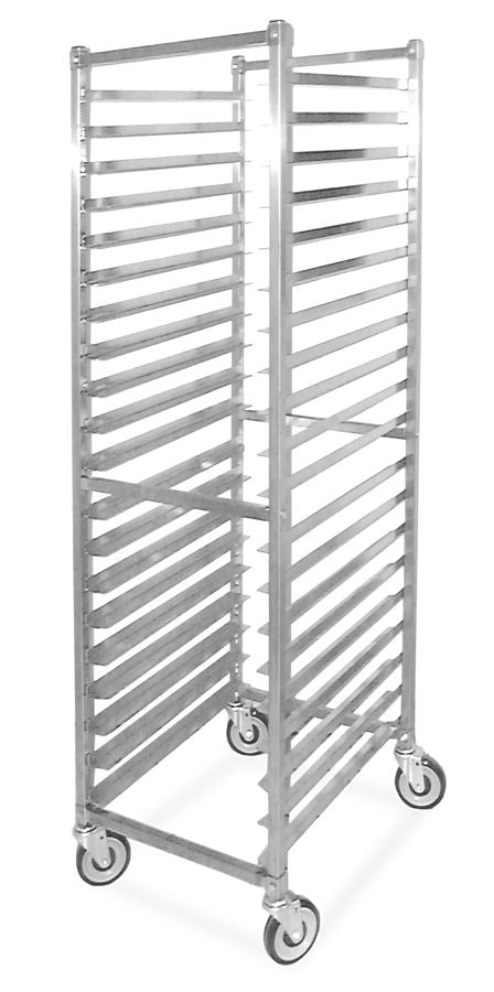Omcan 23834 20 Slides Flat Top Stainless Steel Square Bun Pan Rack with 3" spacing
