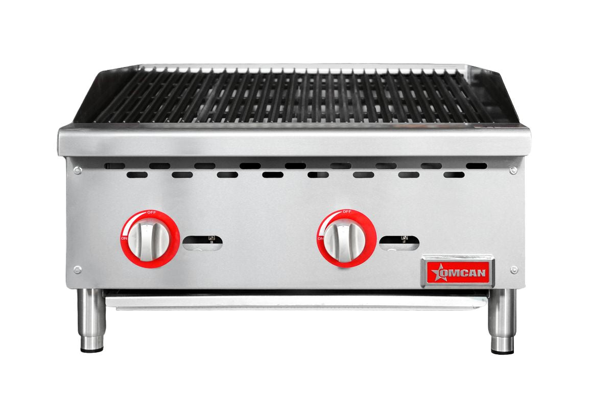 Omcan 47377 24" Two Burner Radiant Gas Charbroiler