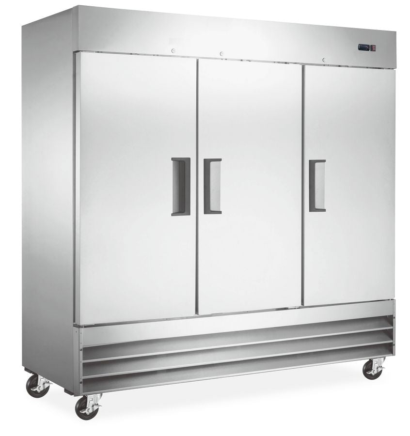 Omcan 50027 72 cu.ft 81" 3-Door Reach-in Freezer