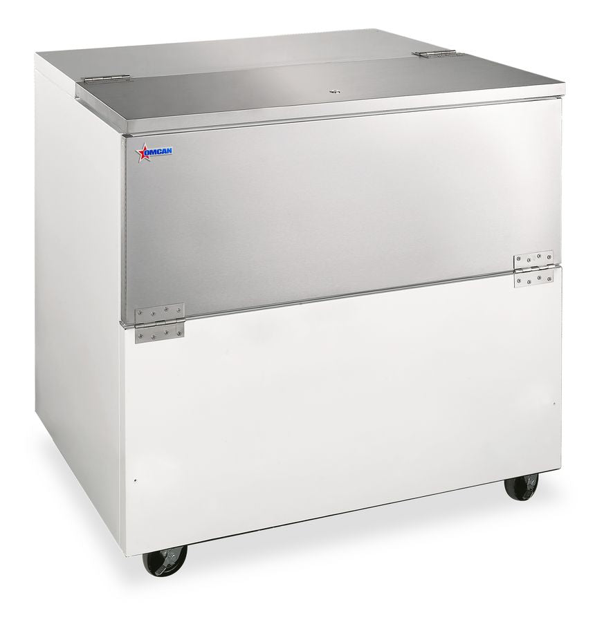 Omcan 50101 2.4 cu.ft. (351 Liter), Holds Up To 8 Milk Crates 34" Milk Cooler