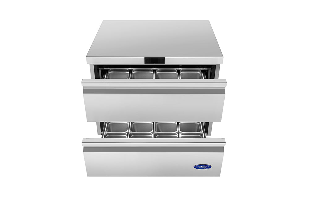 Atosa AUR36D2 9 cu. ft. 2-Drawer Undercounter Refrigerator