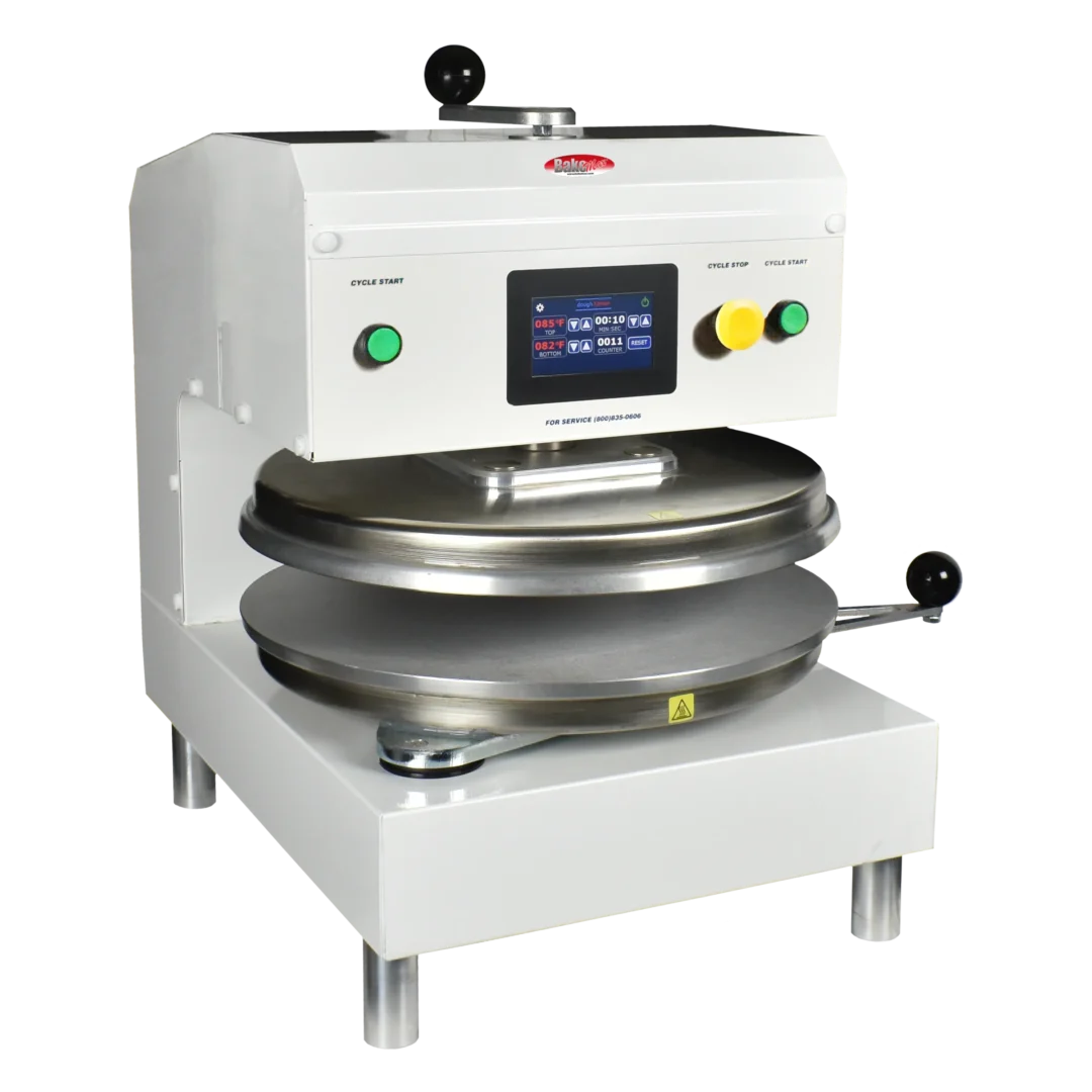 BakeMax BMTXEW 18" Electric Countertop White Powder Coated Automatic Tortilla Press