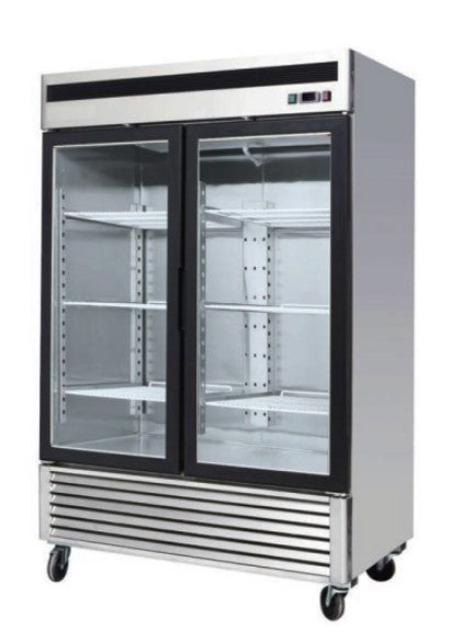 Cardinal CSSF2G Double Glass Door Undercounter Bottom Mount Freezer (S/S)