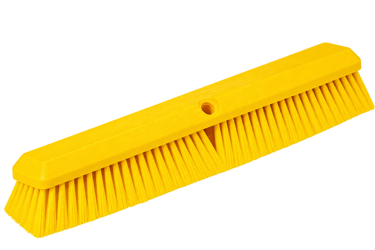 Carlisle 41890EC04 18" Yellow Color Coded Omni Sweep Push Broom Head