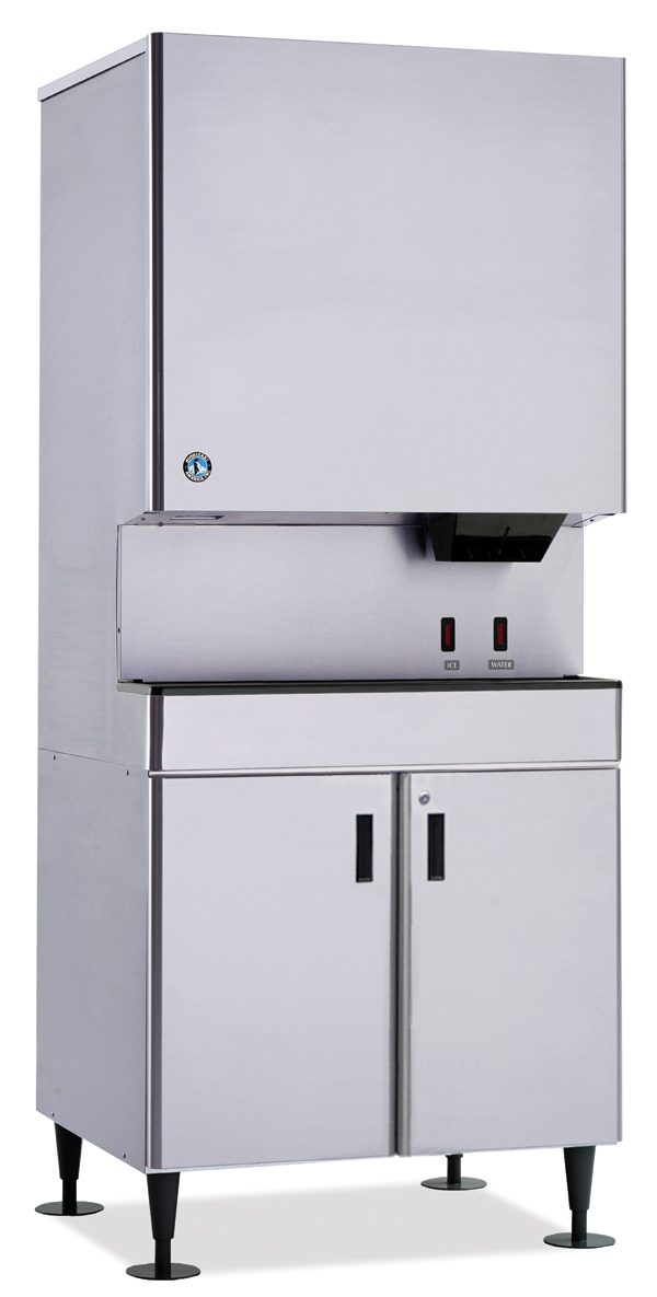 Hoshizaki DCM-751BWH-OS Cubelet Icemaker, Water-cooled, Hands Free Dispenser, Built in Storage Bin