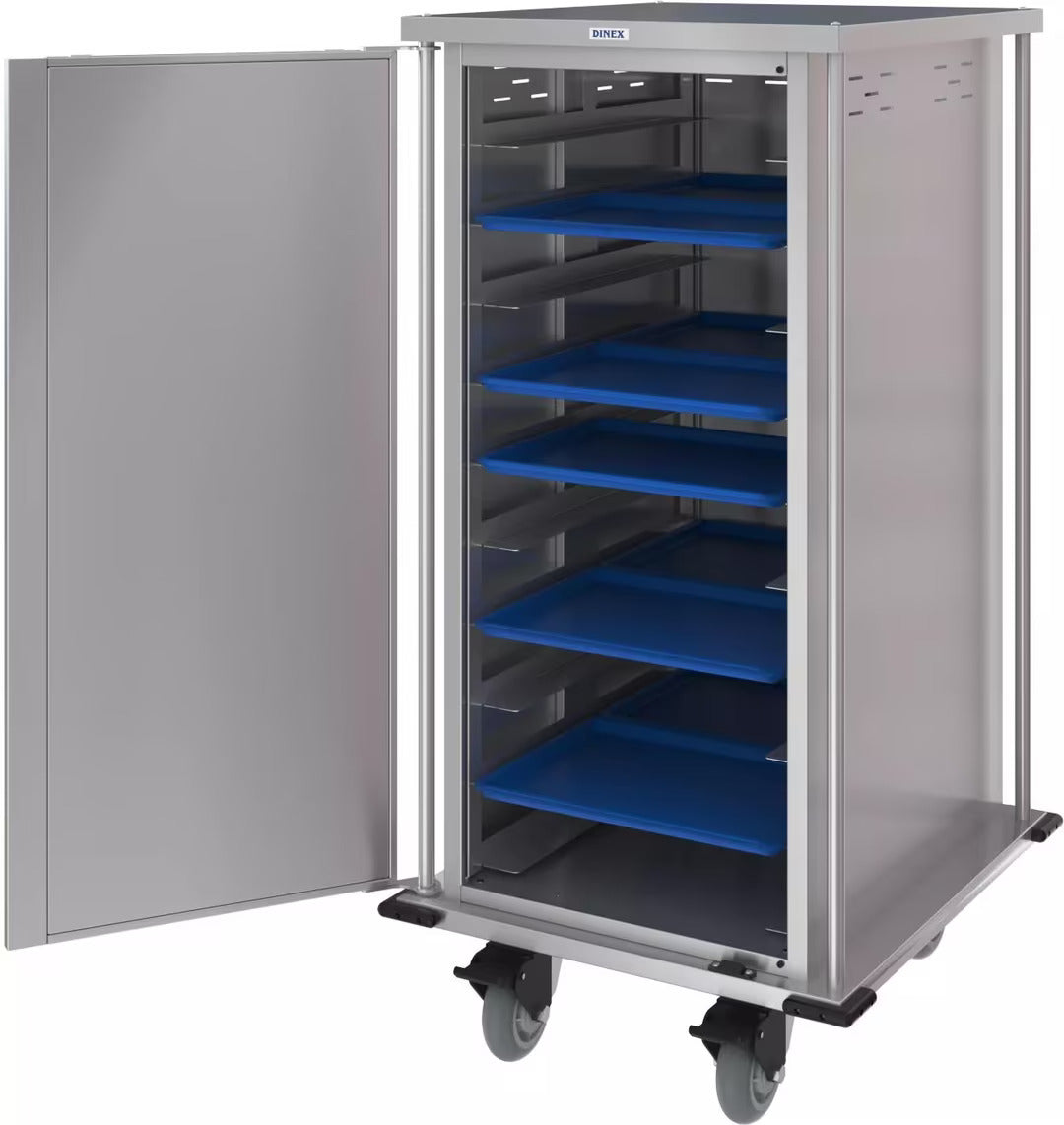 Carlisle DXPTQC20DX2768 2 Trays Per Slide 20 Trays Single Door Totally Quiet Compact Cart - 3SD TR Aethon Base
