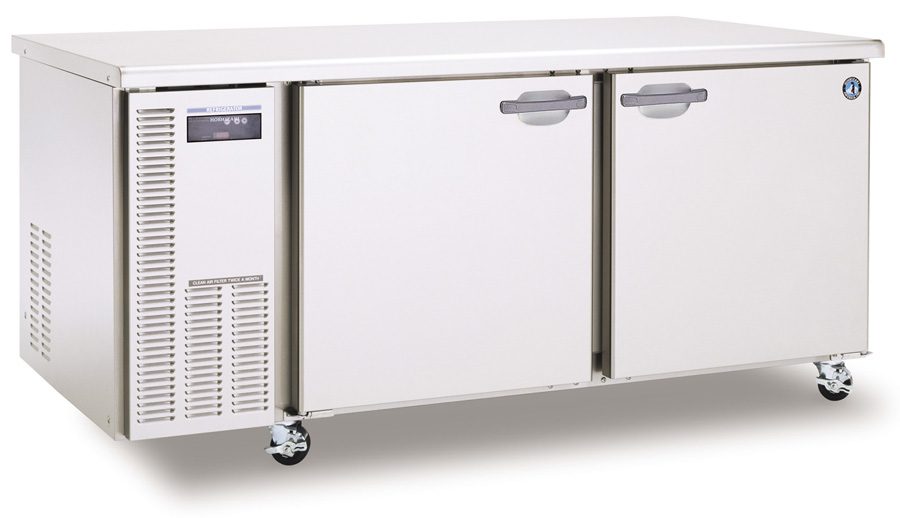 Hoshizaki HUR68A Two Section Stainless Door with Lock Undercounter Refrigerator