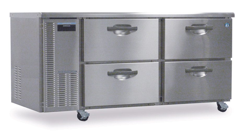 Hoshizaki HWF68A-D Two Section Stainless Drawers Worktop Freezer