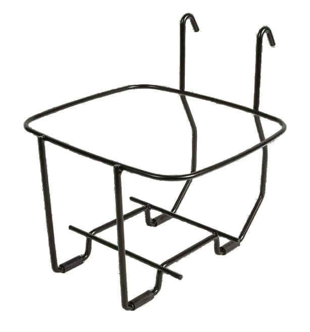 San Jamar KPPS196WM Black Wall Mounted Kleen-Pail Pro 196 Stand