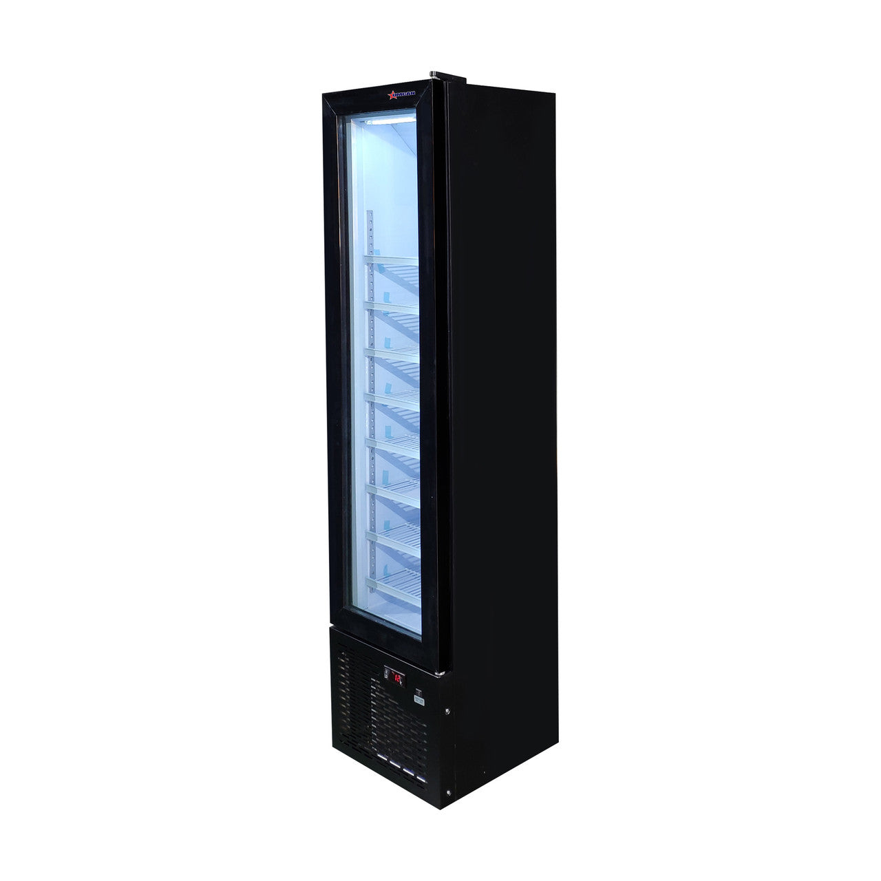 Omcan 47241 105 L 17" Glass Door Slim Display Freezer