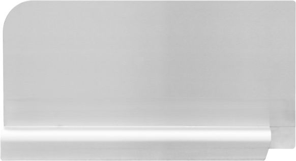 Omcan 47727 Stainless Steel Splash Guard for 18" x 18" Pot Sinks - Left