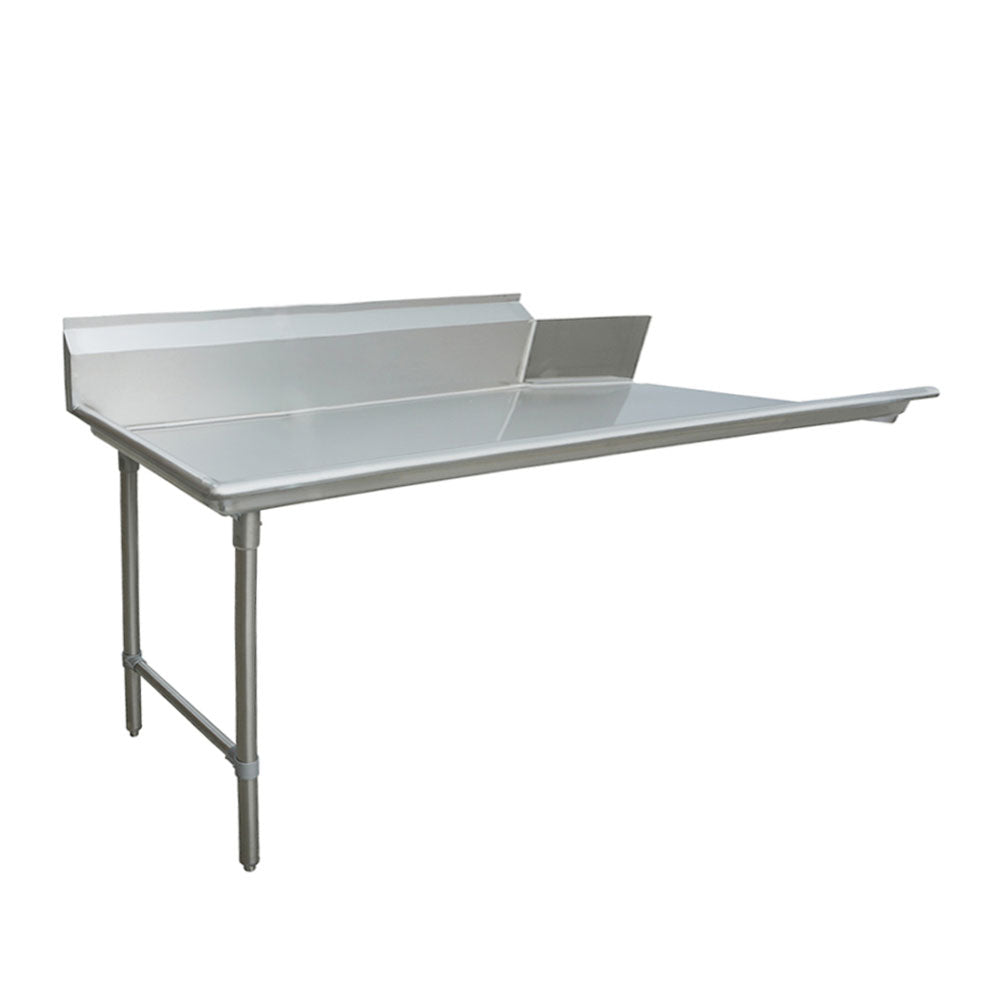 Omcan 47746 72" Stainless Steel Clean Dish Table - Left Side
