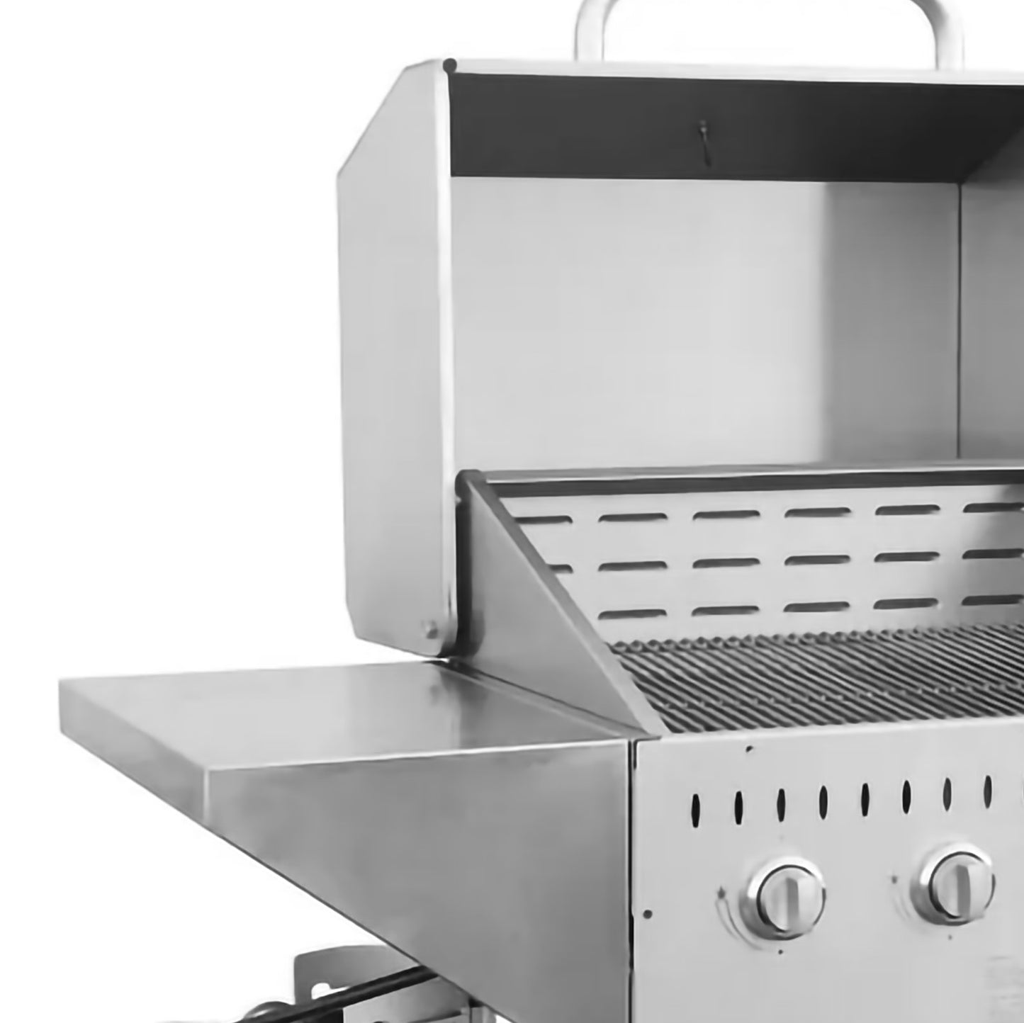 Omcan 47842 Stainless Steel Side Shelf for Outdoor BBQ Grill