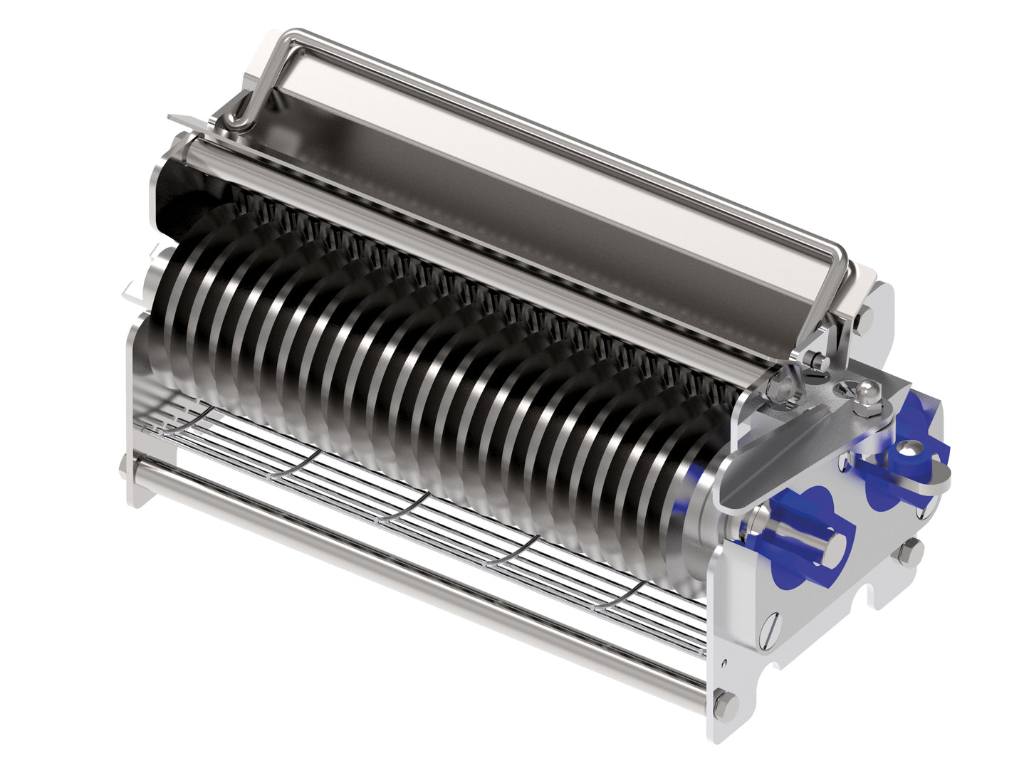 Omcan 47856 3/8" (10 mm) Fajita Meat Strip Cutter Cradle with 48 Blades for Electric Meat Tenderizer #47709