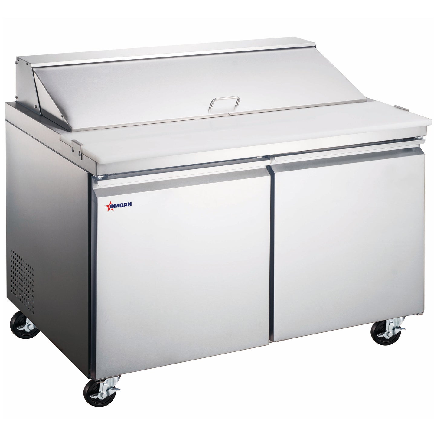 Omcan 50051 60" 2-Door Mega Refrigerated Prep Table