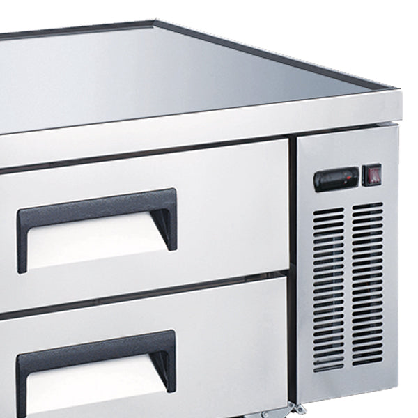 Omcan 50071 9 cu. ft. / 258 L 52" 2-Drawer Refrigerated Chef Base