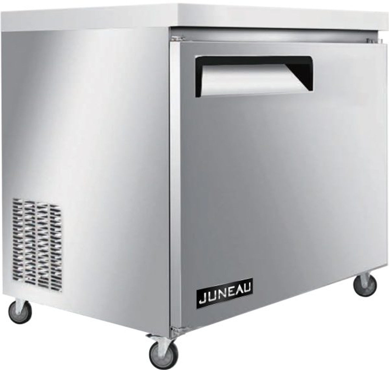 Omcan 58011 3.4cu.ft./95 L 72" Single Door Stainless Steel Undercounter Juneau Freezer