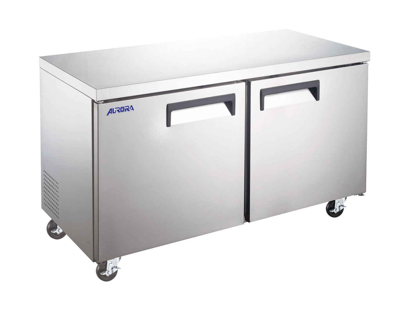 Omcan 59055 11 cu.ft / 320L 48" 2-Door Stainless Steel Undercounter Aurora Freezer