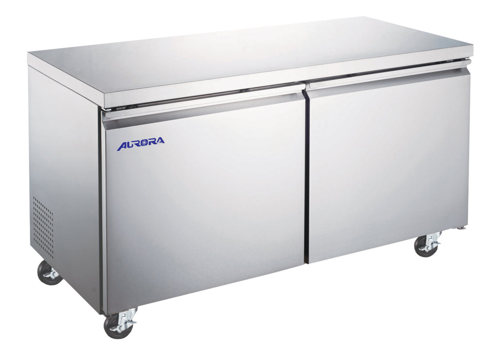 Omcan 59092 60" 2-Door Undercounter Aurora Freezer
