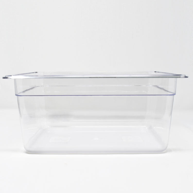 Omcan 80064 Half-size Clear Polycarbonate Food Pan with 5 14/16" Deep