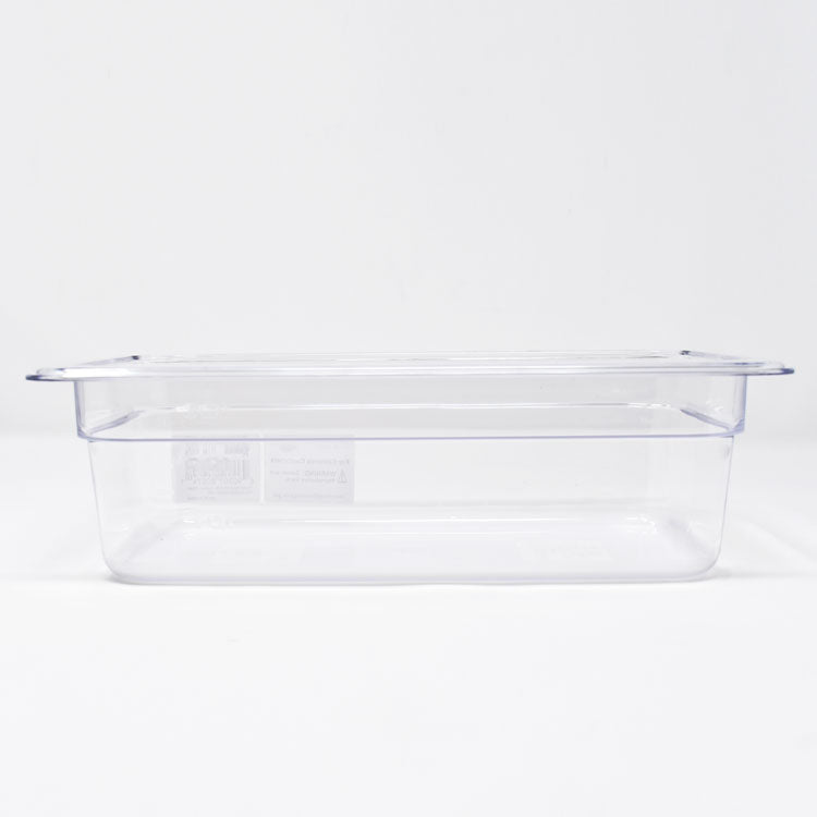Omcan 80074 1/3-size Clear Polycarbonate Food Pan with 4" Deep