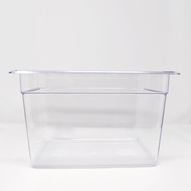 Omcan 80075 Half-size Clear Polycarbonate Food Pan with 7 7/8" Deep