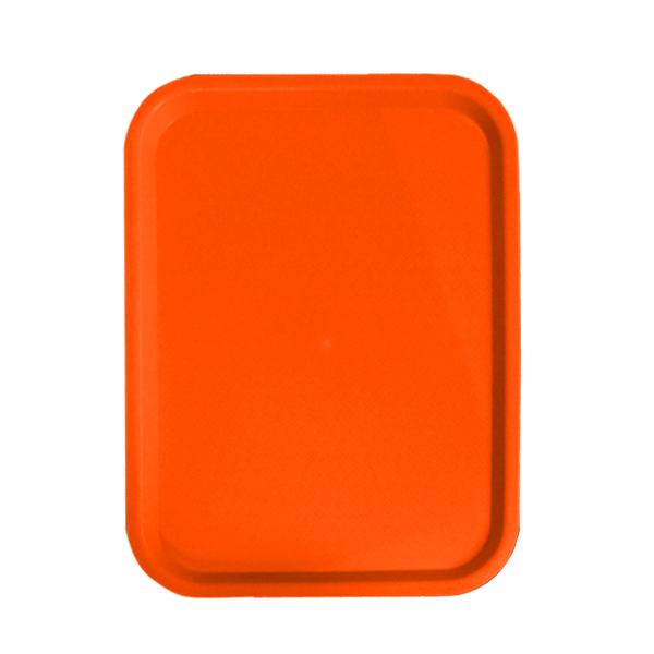 Omcan 80097 12" x 16" Orange Fast Food Tray