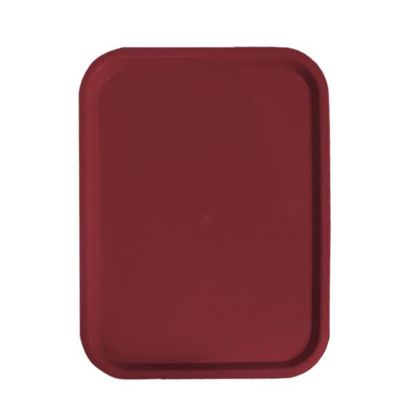 Omcan 80099 12" x 16" Burgundy Fast Food Tray