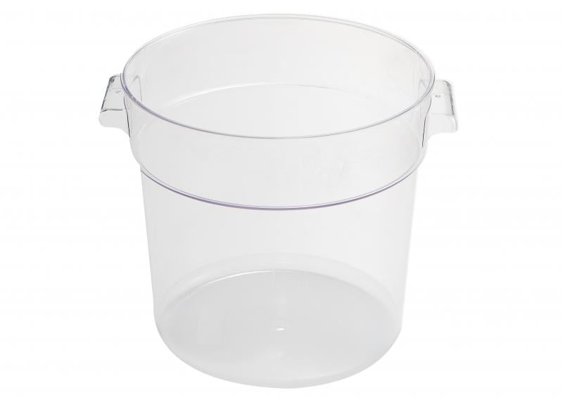 Omcan 80200 22 Qt Clear Round Polycarbonate Food Storage Container