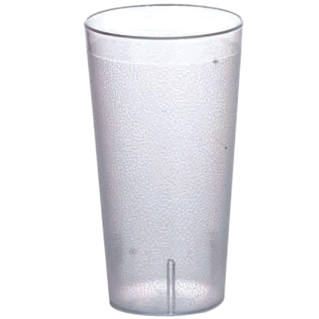 Omcan 80332 8 oz / 237 ml Clear Pebbled Tumbler