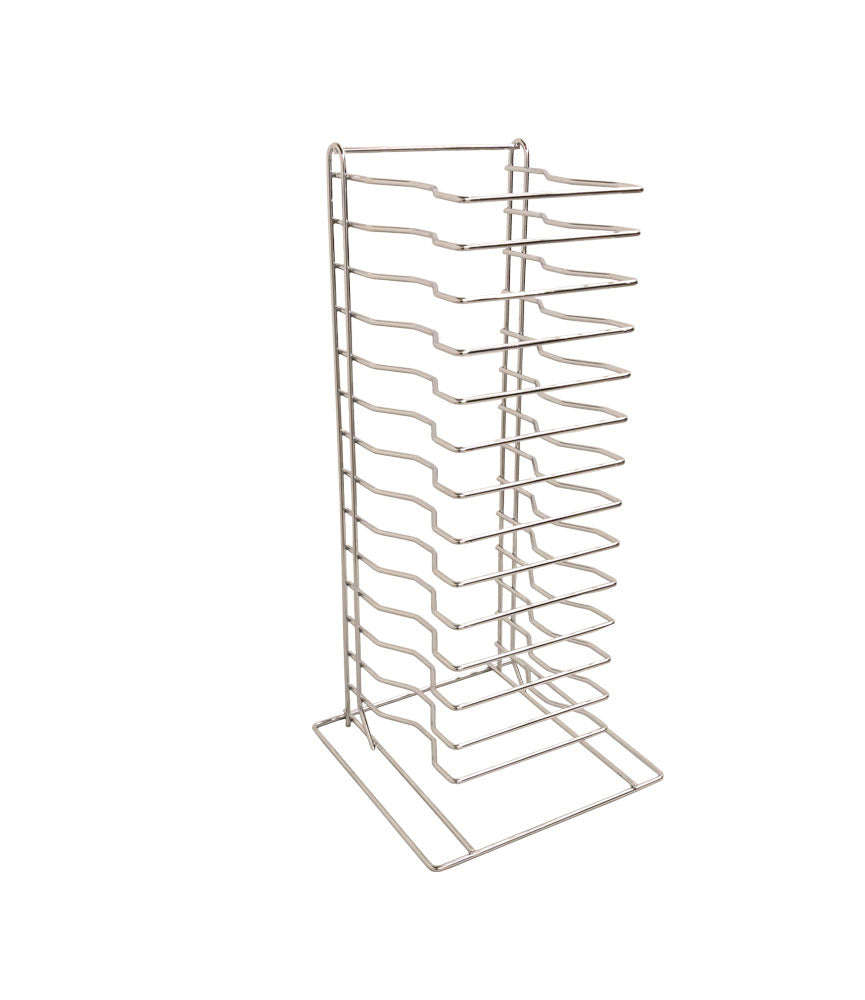Omcan 80935 Chrome 15-Slot Steel Pizza Pan Rack