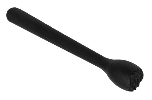 Omcan 80954 Black Mojito Bar Muddler with Ridged Head