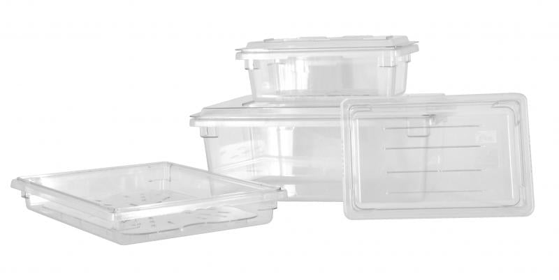 Omcan 85122 18" x 26" x 16" Clear Rectangular Polycarbonate Food Storage Container