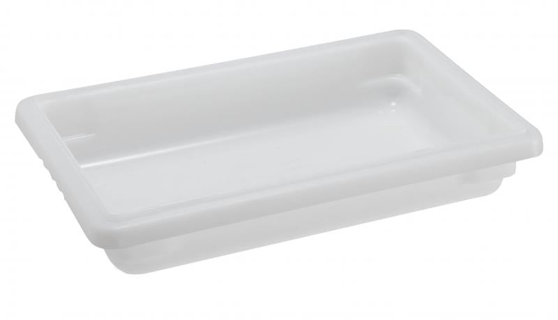 Omcan 85125 12" x 18" x 3.5" White Rectangular Polypropylene Food Storage Container