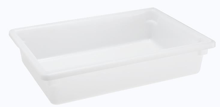 Omcan 85129 18" x 26" x 6" White Rectangular Polypropylene Food Storage Container