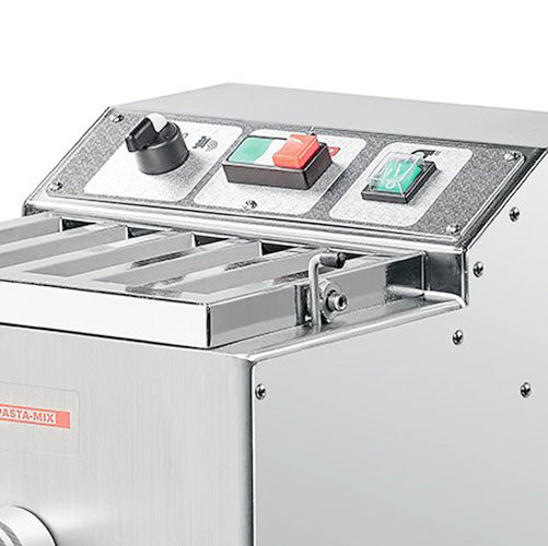 Omcan 49117 26.5 lb/hr (12 kg/hr) Stainless Steel Body Countertop Trento TR75/E Pasta Machine