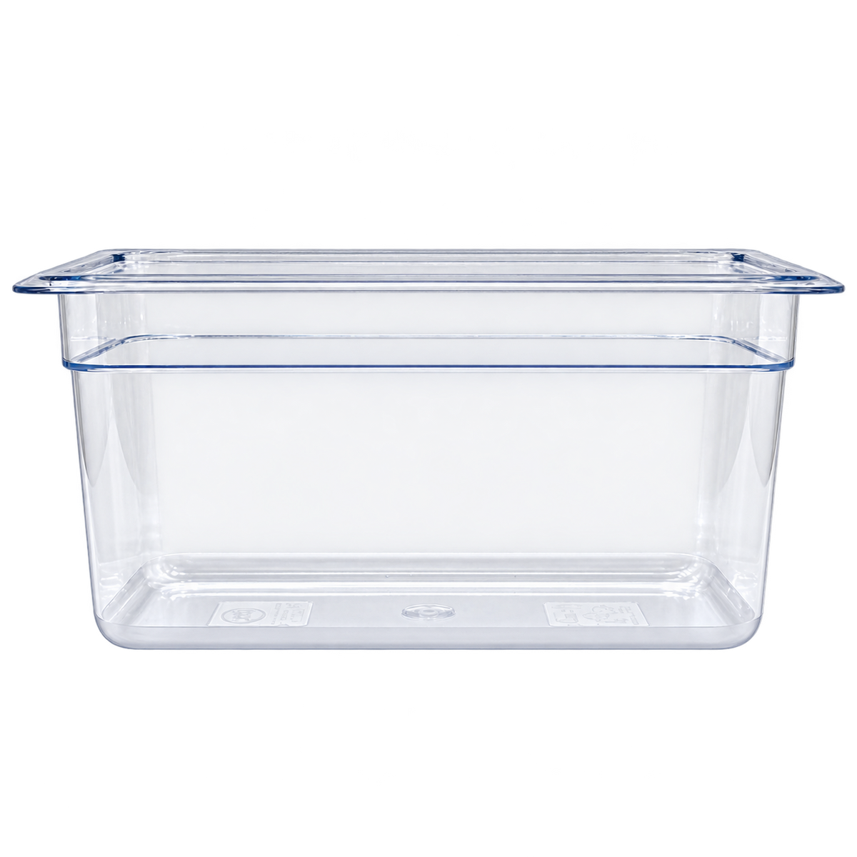Omcan 80059 1/3 Clear Polycarbonate Food Pan with 5 14/16" Deep