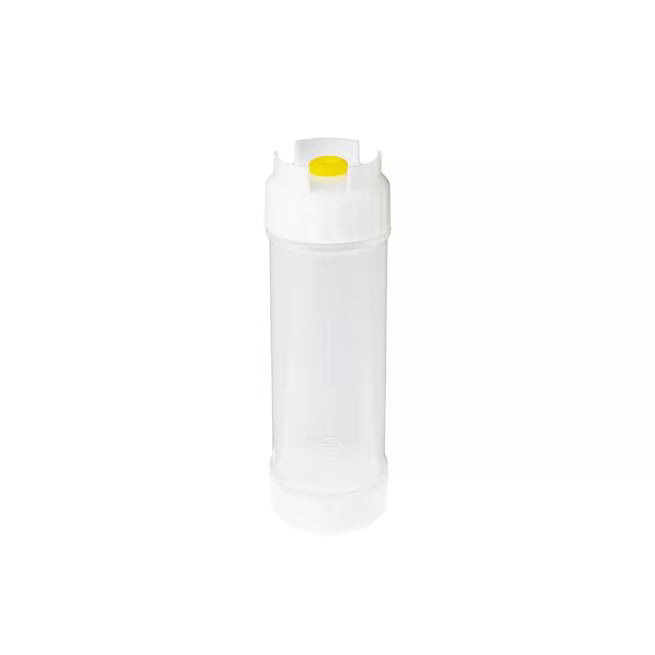 San Jamar 857312M 12 oz Sauce Bottle - Medium Valve / 12 Pack