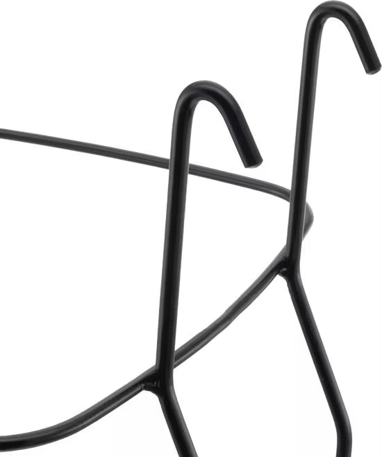 San Jamar KPPS256WM Black Steel Wire Wall Mounted Kleen-Pail Pro 256 Stand