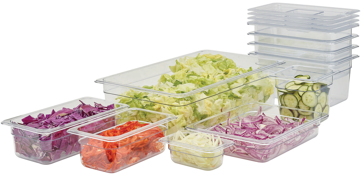 Winco SP73DS 1/3 Size Rectangle Polycarbonate Drain Shelf