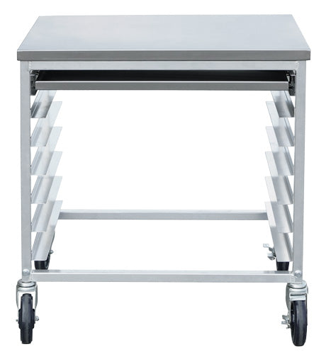 Omcan 44722 28.25" x 18" x 30" Aluminum Meat Slicer Cart