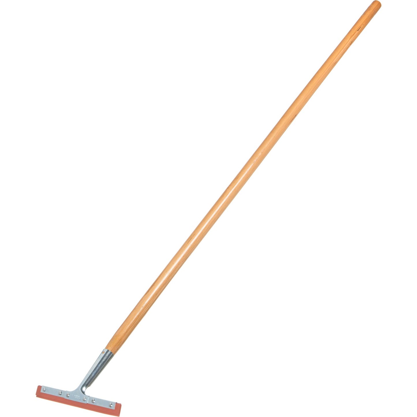 Carlisle 4007300 10" Red Professional Double-Blade Rubber Squeegee with Zink Plated Handle