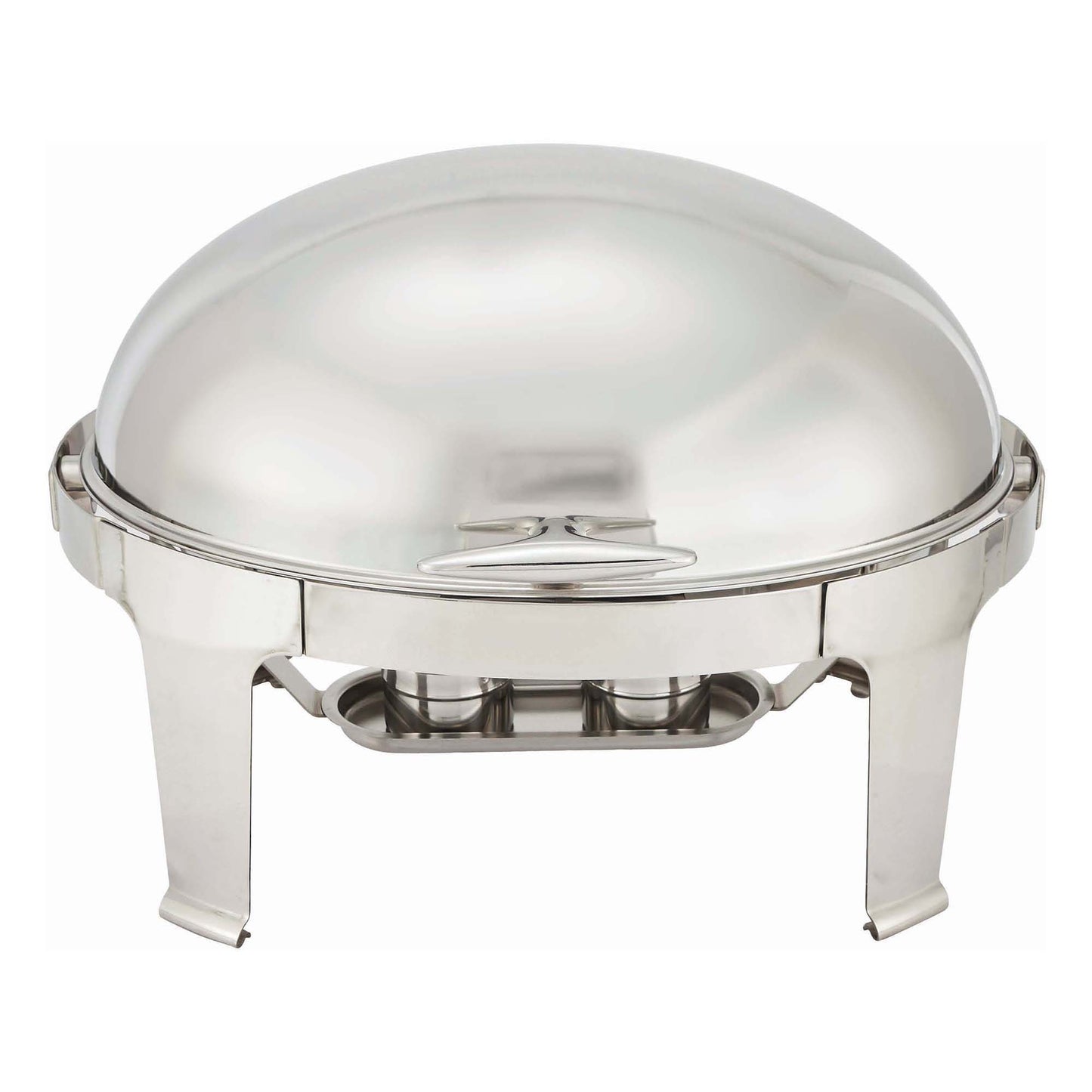 Winco 603 8 Qt. Stainless Steel Madison Roll-Top Chafer, Heavyweight