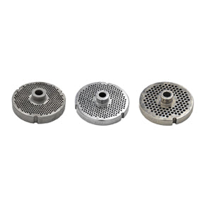 Omcan 11169 #32 Three Notches/Round Stainless Steel Machine Plate with Hub, 3.5 mm (9/64")