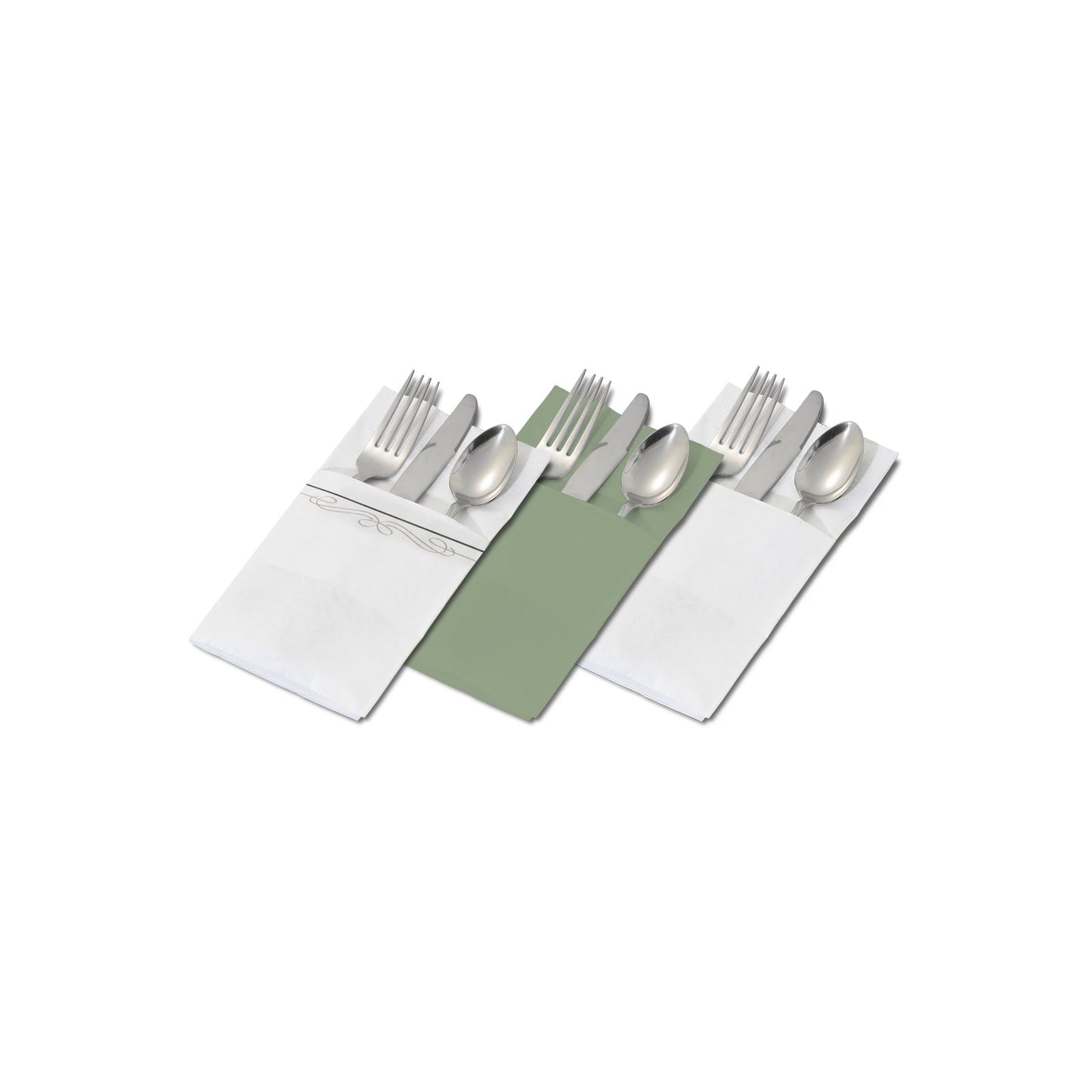 Dinex DX6999PF0202 17" x 17" White Napkin Pocketfold Recycled