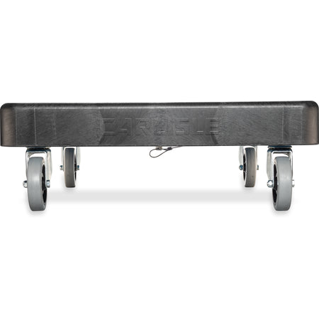 Carlisle C2236H03 350 lbs 22.5" x 22.5" x 39.5" Black Polyethylene E-Z Glide Warewashing Rack Dolly with Handle