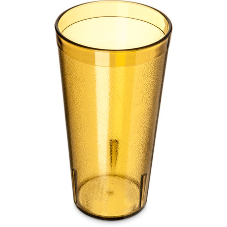 Carlisle 522013 20 oz Amber SAN Stackable Plastic Tumbler