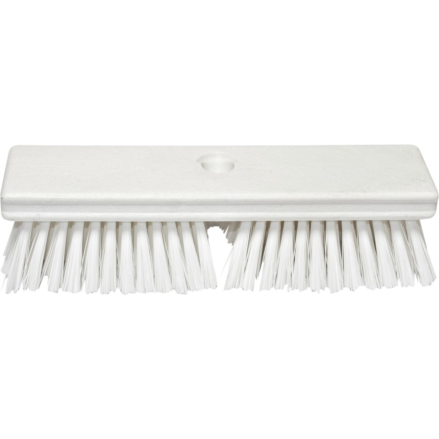 Carlisle 41722EC02 10" White Sparta Color Coded Deck Scrub Brush